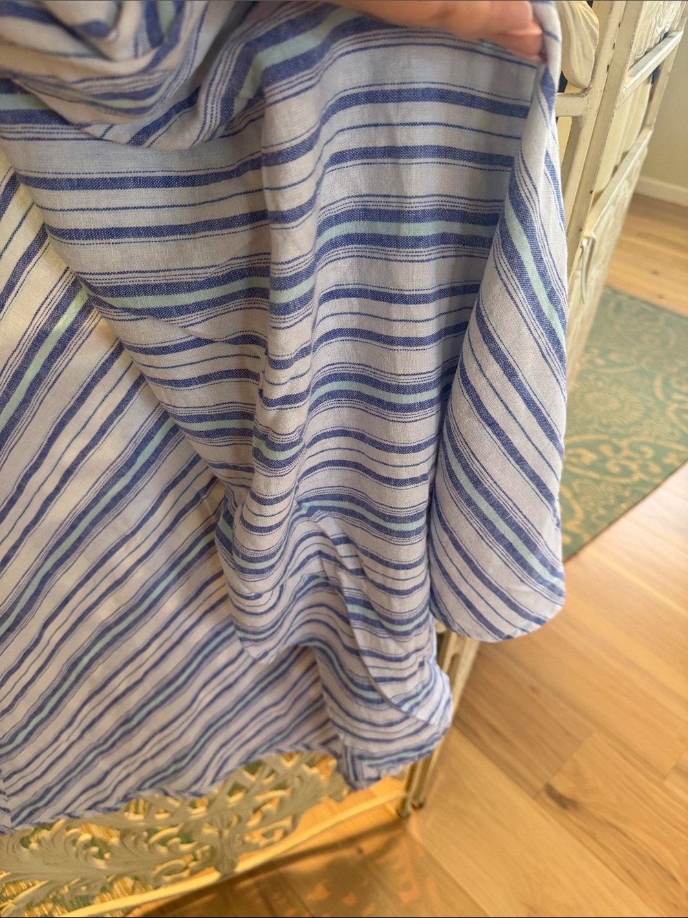 a new day Blue and White Striped Skirt Set - Picture 9 of 10